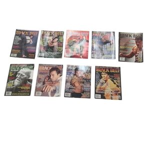 Huge Lot Of Vintage Black Belt Magazine Collection